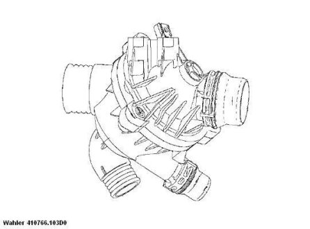 Термостат 103С BMW X5 e70 35 i (N55) 2007-2013 WAHLER 410766.103D0