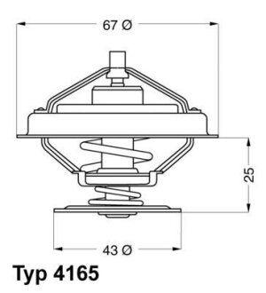 Термостат системы охлаждения WAHLER 4165.79D