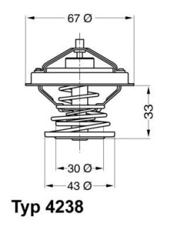 Термостат BMW 3 5 E30 E36 E34 Z3 WAHLER 4238.92D
