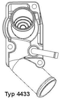 Термостат Opel Astra G/Zafira A 2.0DTI/2.2DTI 99-1 WAHLER 4433.92D (фото 1)