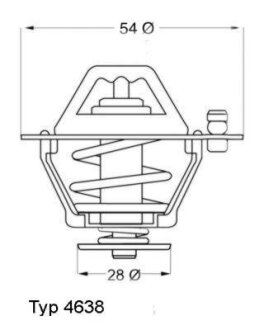 Термоастат MITSUBISHI L200 / L400 2.5TD WAHLER 4638.82D