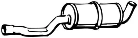 Центр. глушник,випускна сист. WALKER 13367