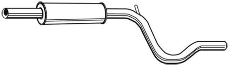 Центр. глушник,випускна сист. WALKER 22057