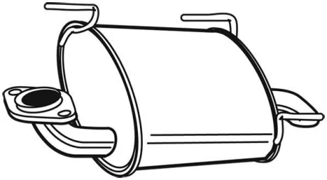 Задній. глушник,випускна сист. WALKER 22609