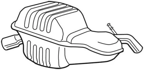 Задній. глушник,випускна сист. WALKER 22810