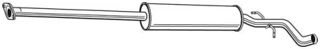 Центр. глушник,випускна сист. WALKER 22855