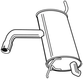 Задній. глушник,випускна сист. WALKER 23004