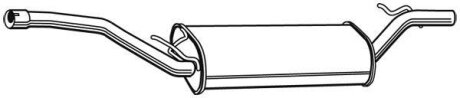 Задній. глушник,випускна сист. WALKER 23211