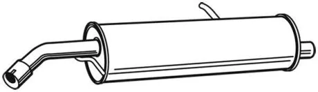 Задній. глушник,випускна сист. WALKER 23226