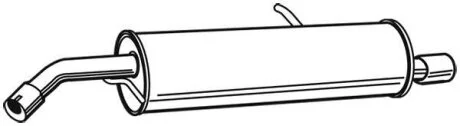 Задній. глушник,випускна сист. WALKER 23227