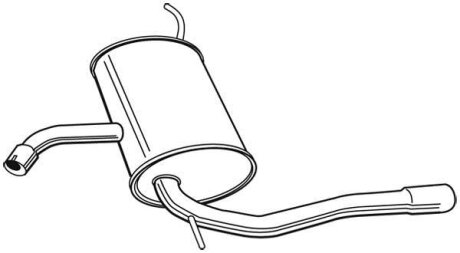 Задній. глушник,випускна сист. WALKER 23260