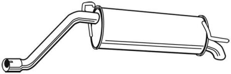 Задній. глушник,випускна сист. WALKER 23290