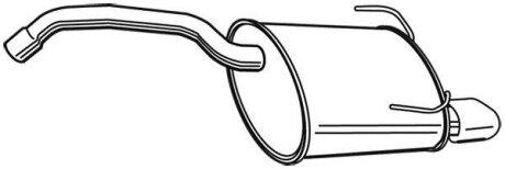 Задній. глушник,випускна сист. WALKER 23332
