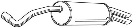 Задній. глушник,випускна сист. WALKER 23333