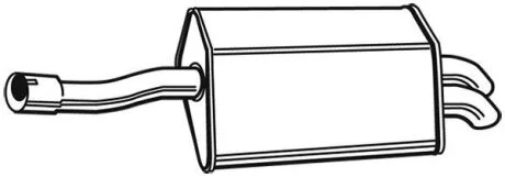 Задній. глушник,випускна сист. WALKER 23340