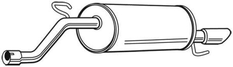 Задній. глушник,випускна сист. WALKER 23352