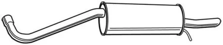 Задній. глушник,випускна сист. WALKER 23366