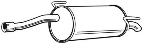 Задній. глушник,випускна сист. WALKER 23375