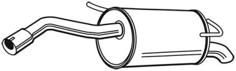 Задній. глушник,випускна сист. WALKER 23464