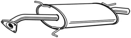 Задній. глушник,випускна сист. WALKER 23491