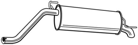Задній. глушник,випускна сист. WALKER 23670