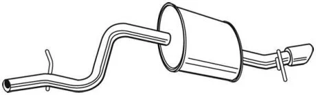 Глушитель выхлопных газов конечный WALKER 23717