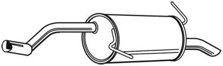 Задній. глушник,випускна сист. WALKER 23975