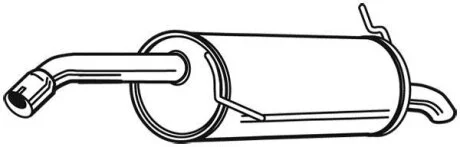 Задній. глушник,випускна сист. WALKER 23996