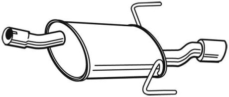 Задній. глушник,випускна сист. WALKER 24109