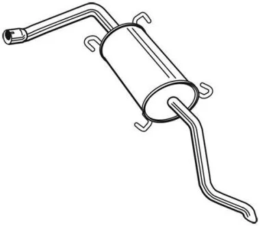 Задній. глушник,випускна сист. WALKER 24113