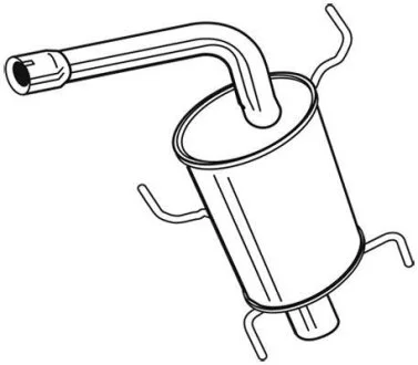 Задній. глушник,випускна сист. WALKER 24114