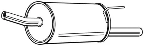 Задній. глушник,випускна сист. WALKER 24164