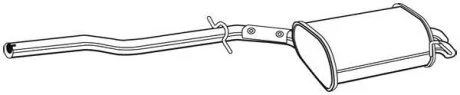 Задній. глушник,випускна сист. WALKER 25095