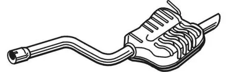 Задній. глушник,випускна сист. WALKER 25142