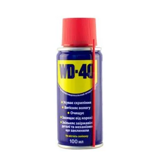 Мастило універсальне рідке мінеральне прозоре аерозоль 100 мл WD-40 124W700016