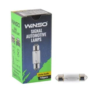 Лампи міні 12V C5W 5W SV8.5 T11x37 10шт.уп. WINSO 713180