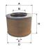 Фільтр повітря Mercedes 12T, 14T, 16T, 17T, 18T, 19T, 20T, 22T, 24T, 25T, 26T, 30T, WIX FILTERS 42357E (фото 1)