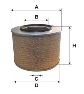 Фільтр повітря Mercedes 12T, 14T, 16T, 17T, 18T, 19T, 20T, 22T, 24T, 25T, 26T, 30T, WIX FILTERS 42357E