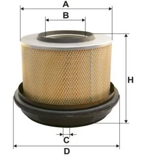 Фільтр повітряний / WIX_HD MERCEDES 1424, 1624, 1626, 1926, 2026, 2224, 2226, 2419, 2 WIX FILTERS 42480E