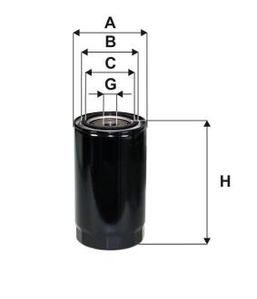 Фільтр оливи Bedford, Dodge, Leyland, Nissan, Pegaso, Renault (RVI),Volvo, Bobcat, Cas WIX FILTERS 51459E