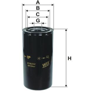 Фільтр оливи Autosan, Bova, Daf, Ikarus, Iveco, Jelcz, Kaessbohrer, Neoplan, Star, Ste WIX FILTERS 51820E