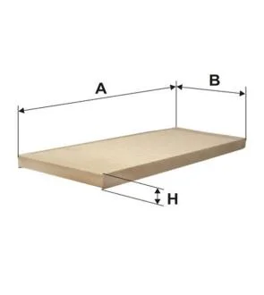 Фильтр, воздух во внутренном пространстве WIX FILTERS 93505E