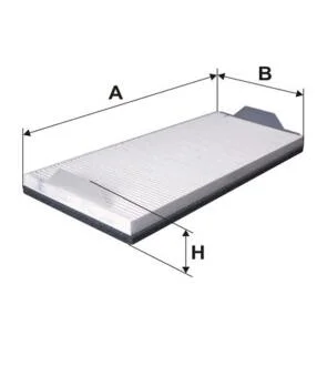 Фільтр салона Mercedes Atego I, Axor I, Axor II, Econic WIX FILTERS 93509E
