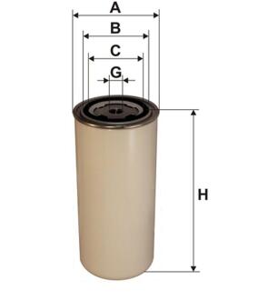 Фільтр паливний Astra, Auwaerter, Bova, Daf, Ikarus, Iveco Bus, Leyland, Neopl WIX FILTERS 95014E