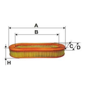Фільтр повітря Mercedes 200, 230 WIX FILTERS WA6009