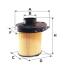 Фільтр повітря Citroen AX, BX, C15, Saxo, ZX, Peugeot 106, 205, 309, 405, Talbot 130 WIX FILTERS WA6033 (фото 1)