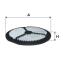 Фільтр повітряний DAEWOO Tico (WIX-Filtron) /AK317 WIX FILTERS WA6042 (фото 1)