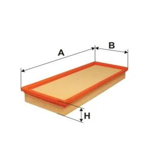 Фільтр повітря Fiat 124, 132, Argenta, Ford Capri, Escort III (80-85)/IV (85-90), Gr WIX FILTERS WA6161