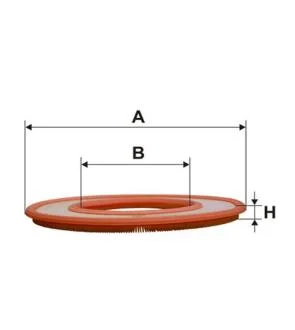 Фільтр повітря BMW Serie 3 (E21), Serie 5 (E12), Serie 6 (E24), Serie 7 (E23), Merce WIX FILTERS WA6191