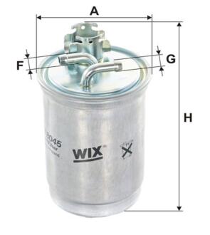 Фільтр паливний 1.9D vw, 1.9TD vw,2.4D vw, 2.5TDI vw VW TRANSPORTER T4 90-03 WIX FILTERS WF8045